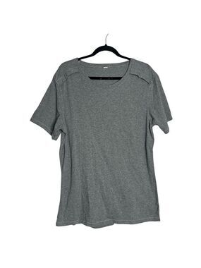 Kit and Ace Grey Heather Athletic Crewneck T Shirt Soft cotton, size L